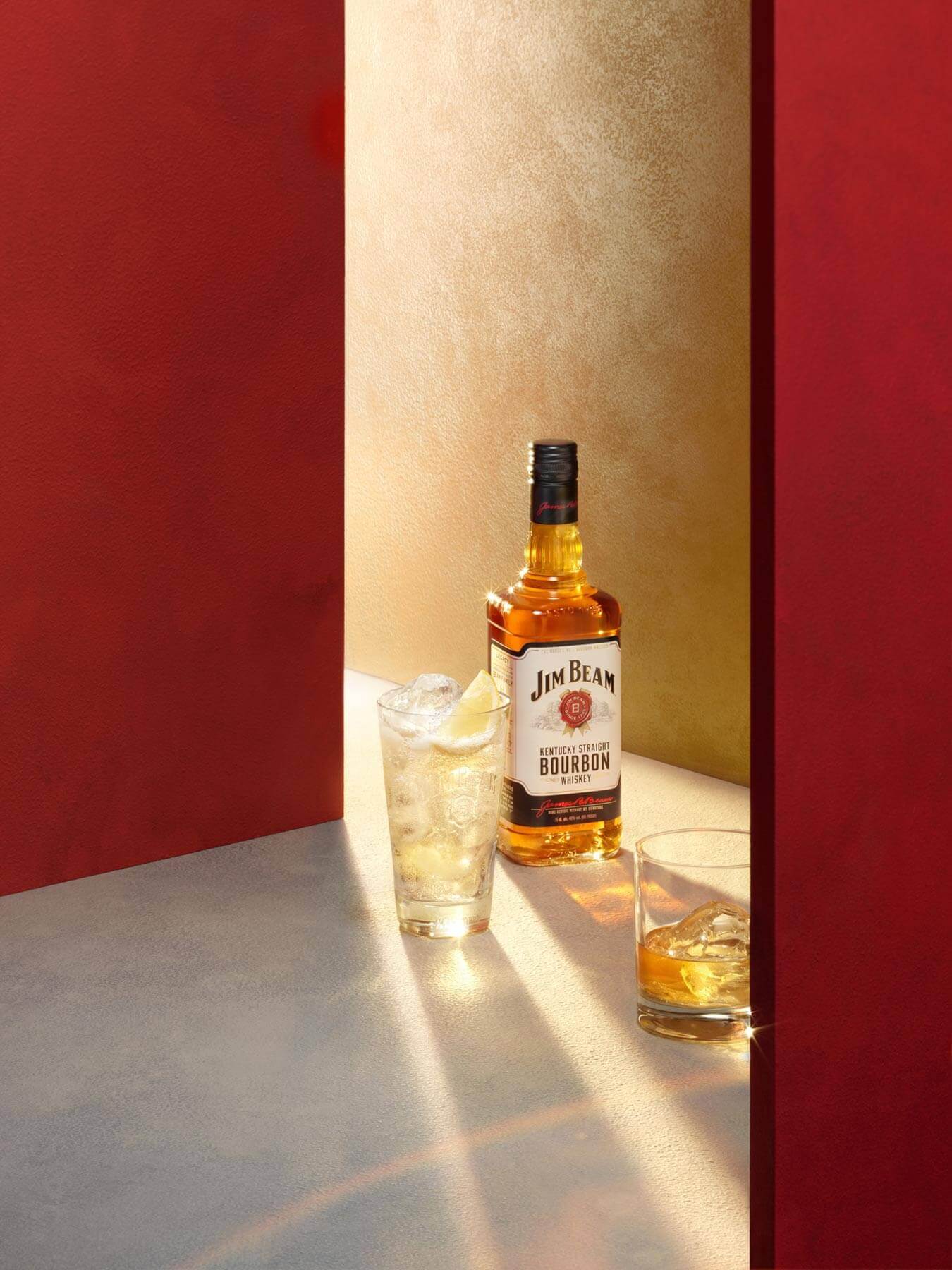 Jim Beam photography with serve