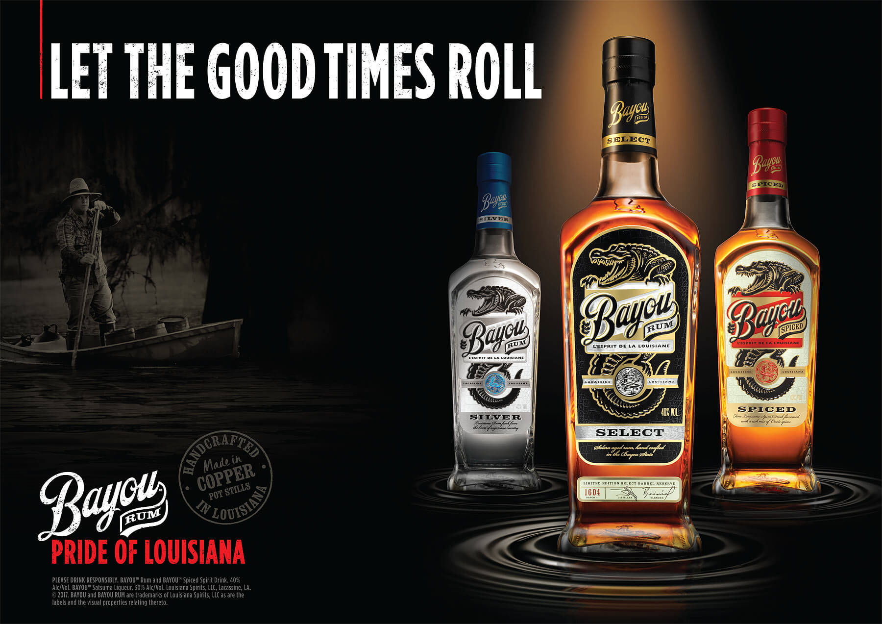 Advertising photography for Bayou rum by London drinks photographer Warren Ryley