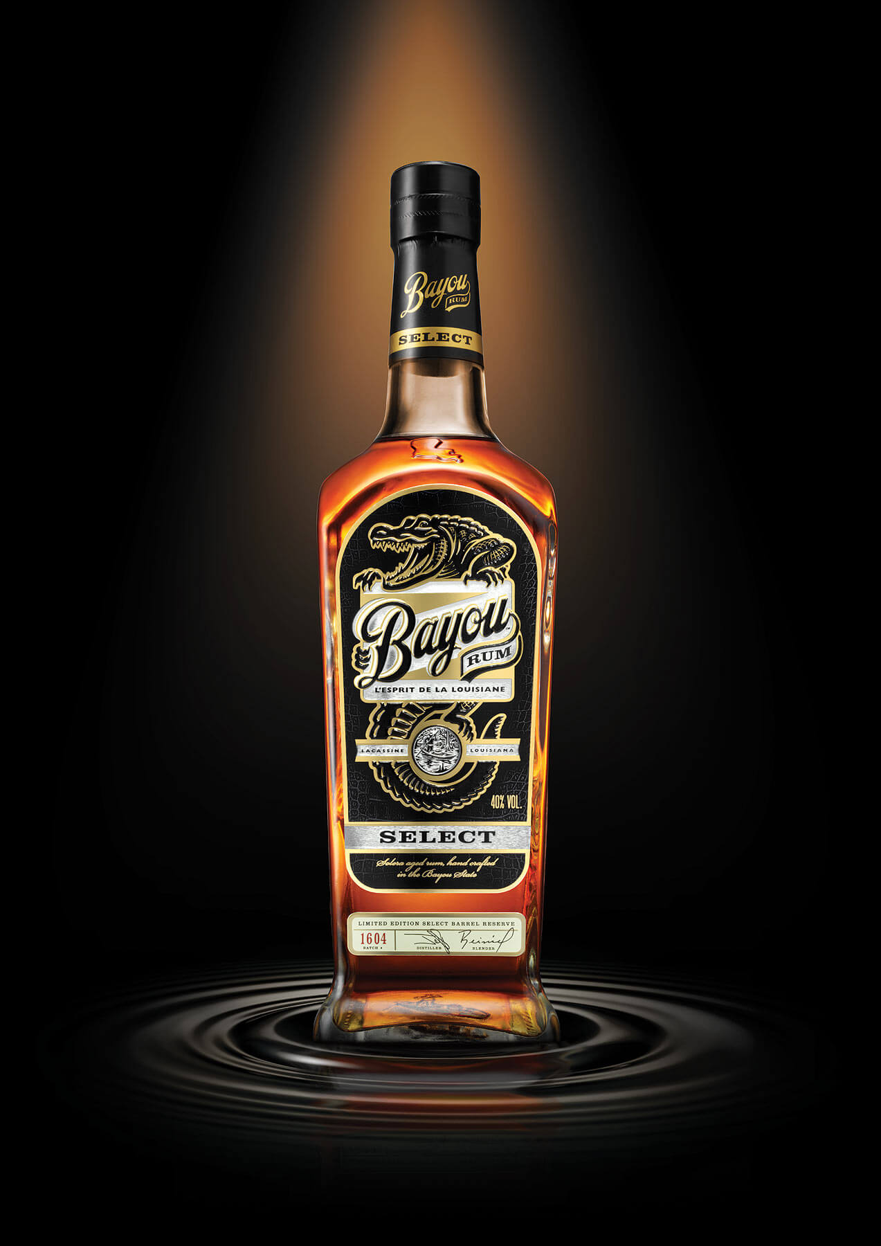 Advertising photography for Bayou rum by London drinks photographer Warren Ryley