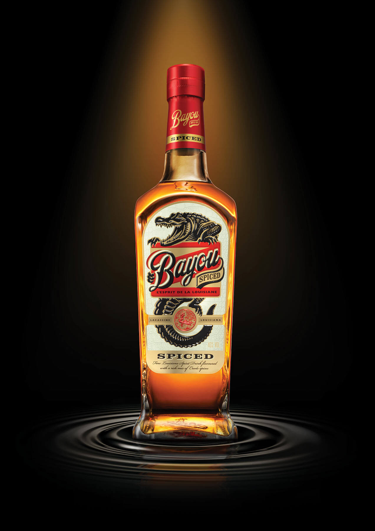Advertising photography for Bayou rum by London drinks photographer Warren Ryley