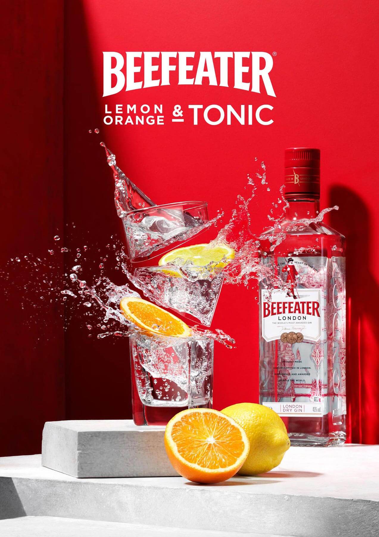 London drinks photographer Warren Ryley creates amazing splash advertising photograph