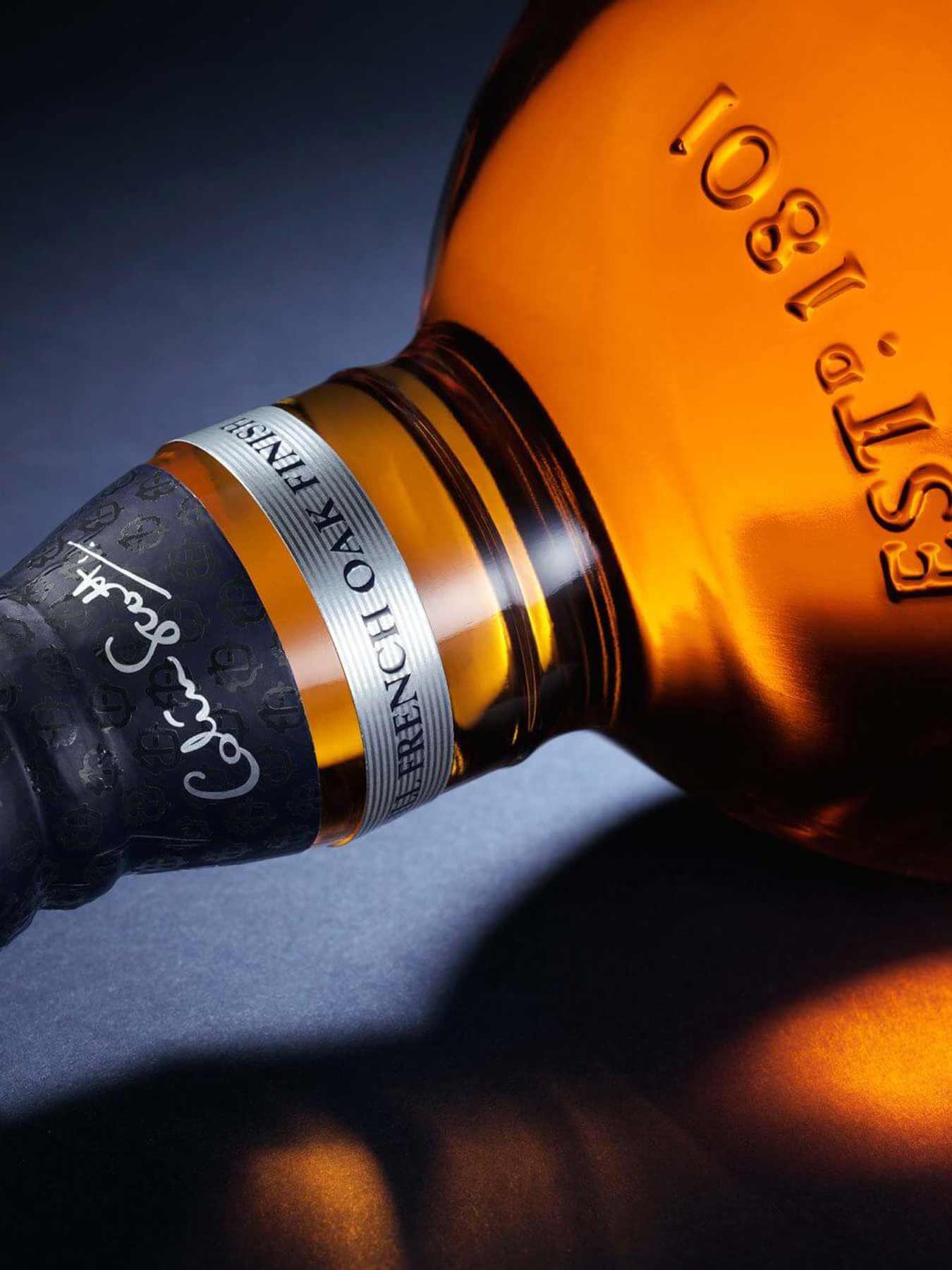 Chivas Regal 18 bottle advertising photography by London drinks photographer Warren Ryley