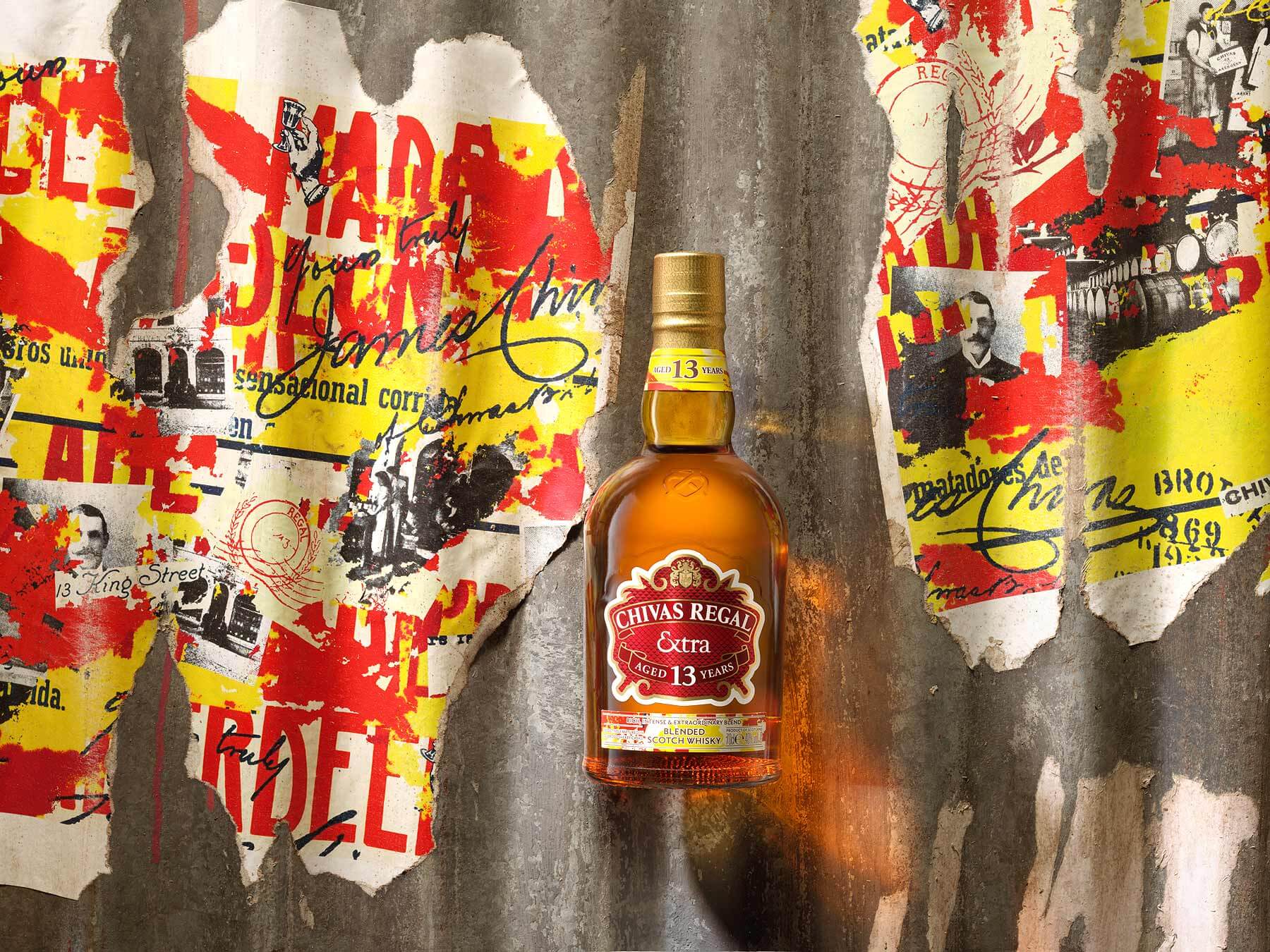 Premium whisky bottle photography created in London studio