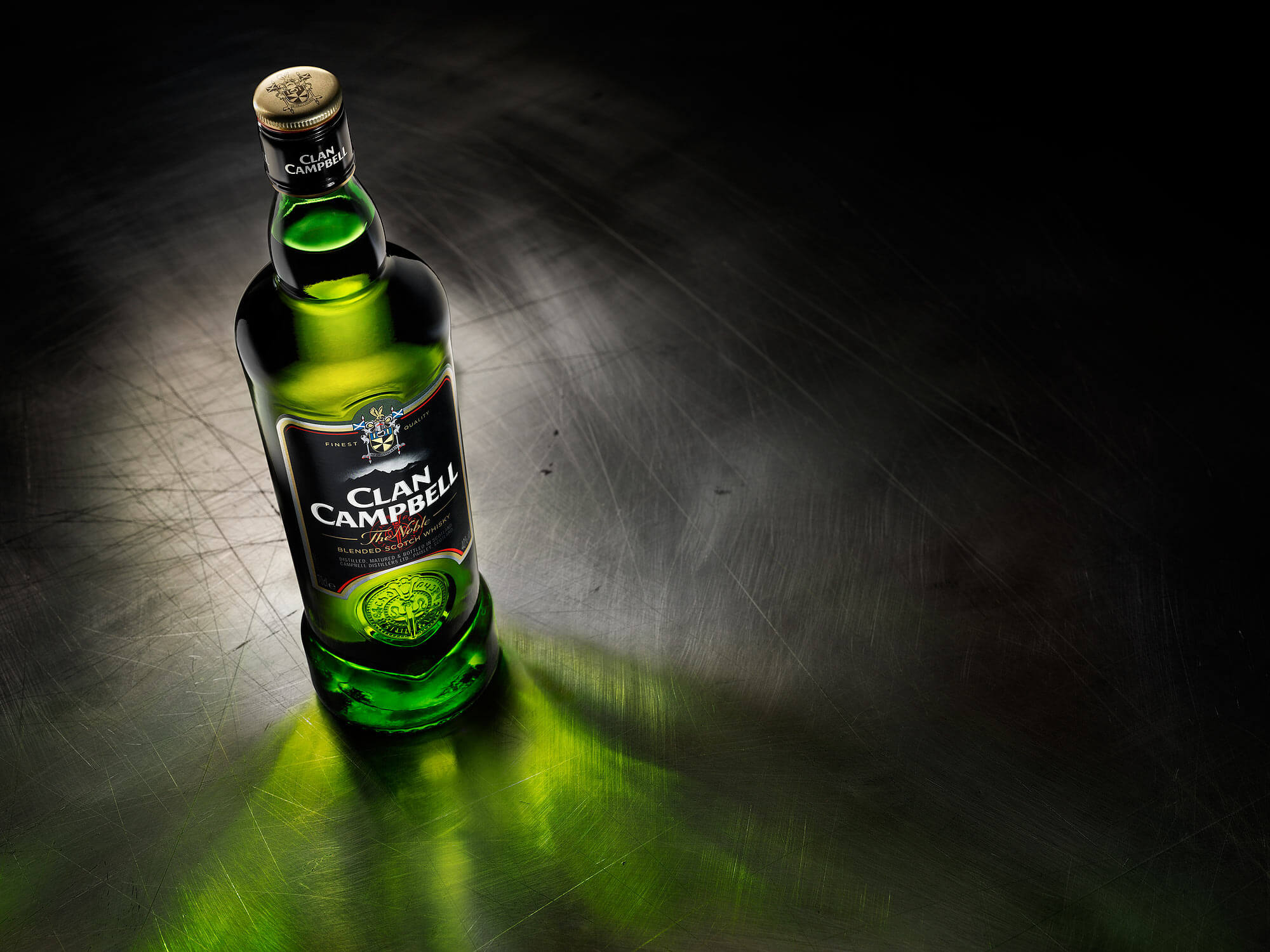 Clan Campbell whisky advertising photography by London based drinks photographer Warren Ryley