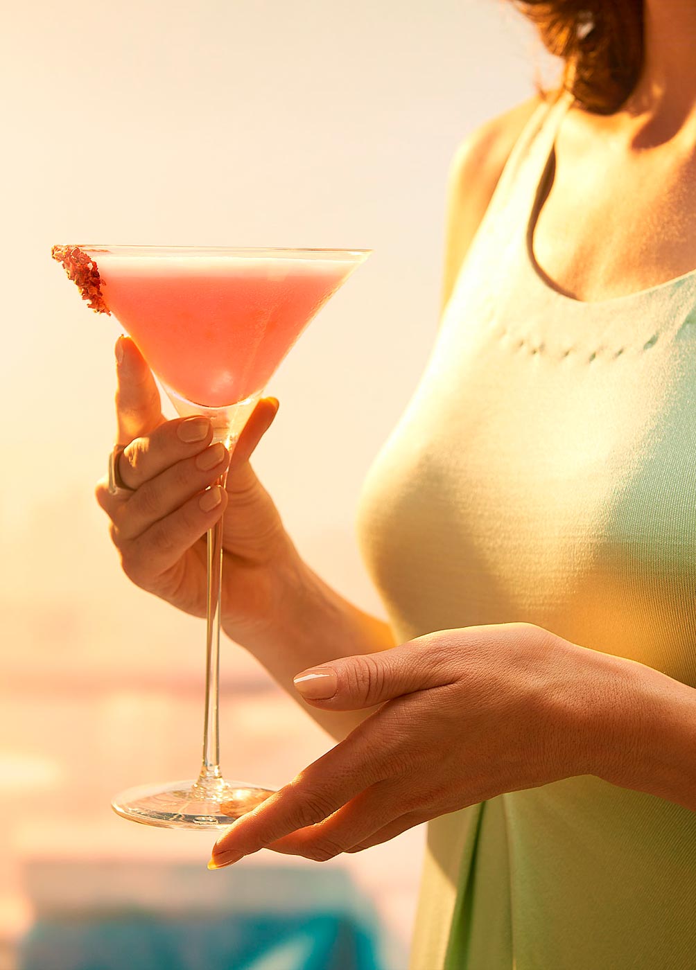 Summer cocktails lifestyle shot in London photography studio