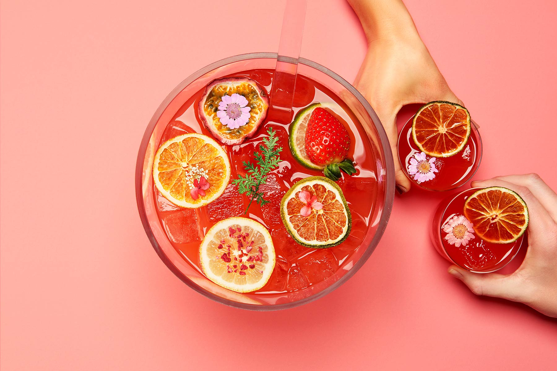 Premium cocktail photography created in London studio