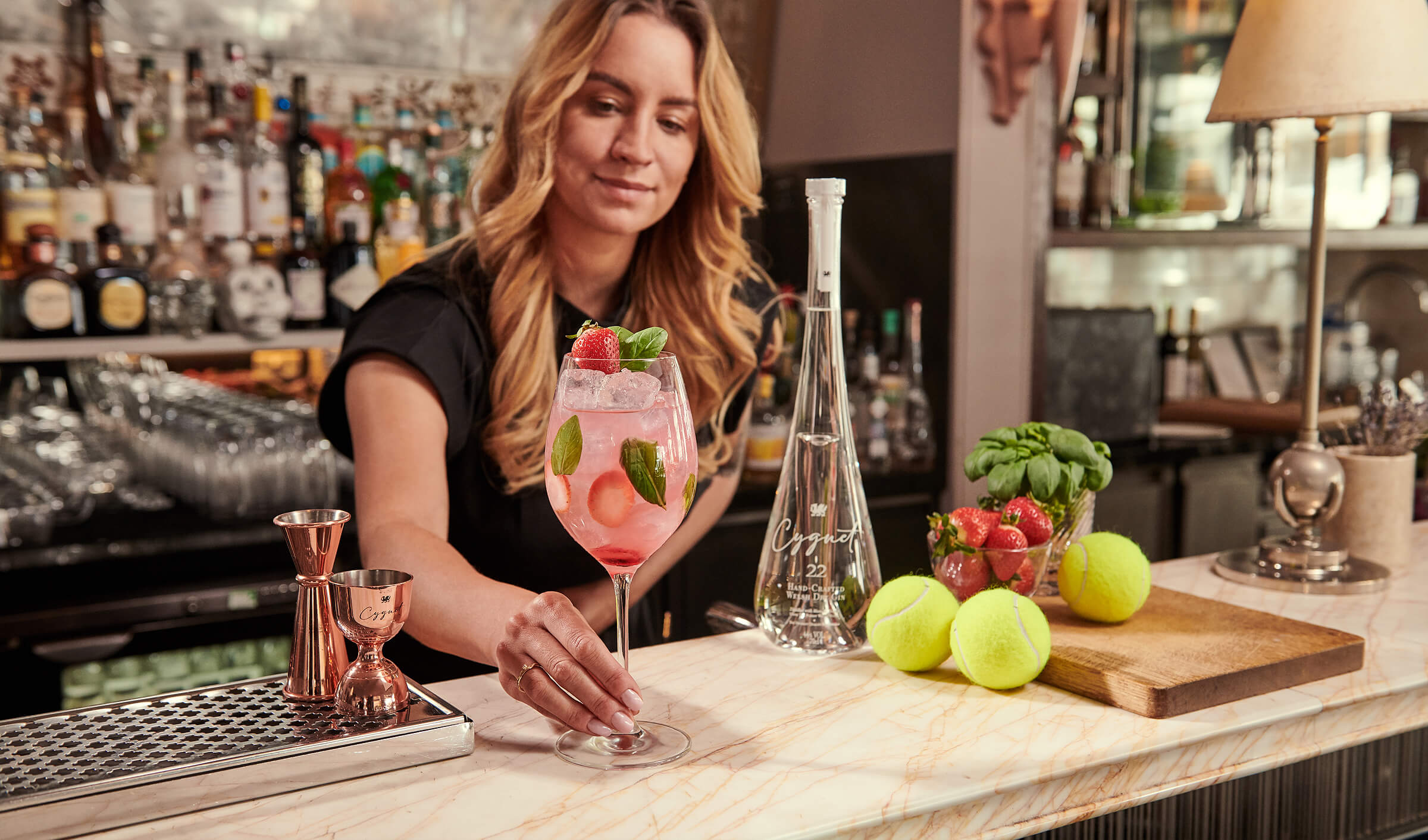 Cygnet 22 serve drinks location photography London