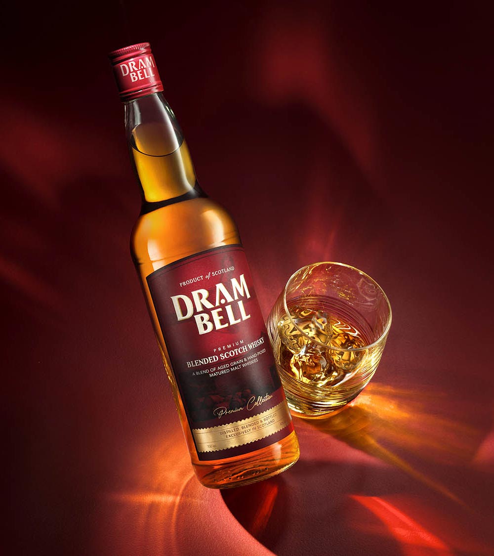 Light painting whisky photography by Warren Ryley