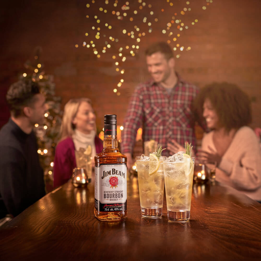 Jim Beam lifestyle photography shot on location by drinks photography by Warren Ryley