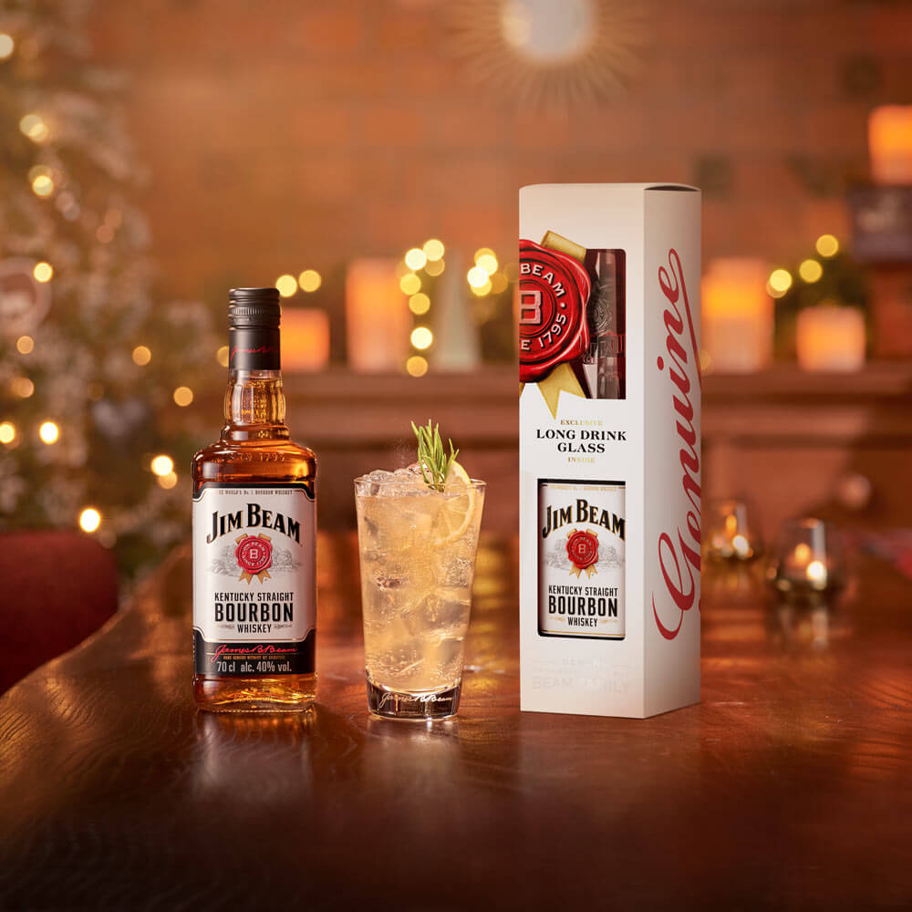Jim Beam Bourbon neat serve photographed on location by Warren Ryley London drinks photographer