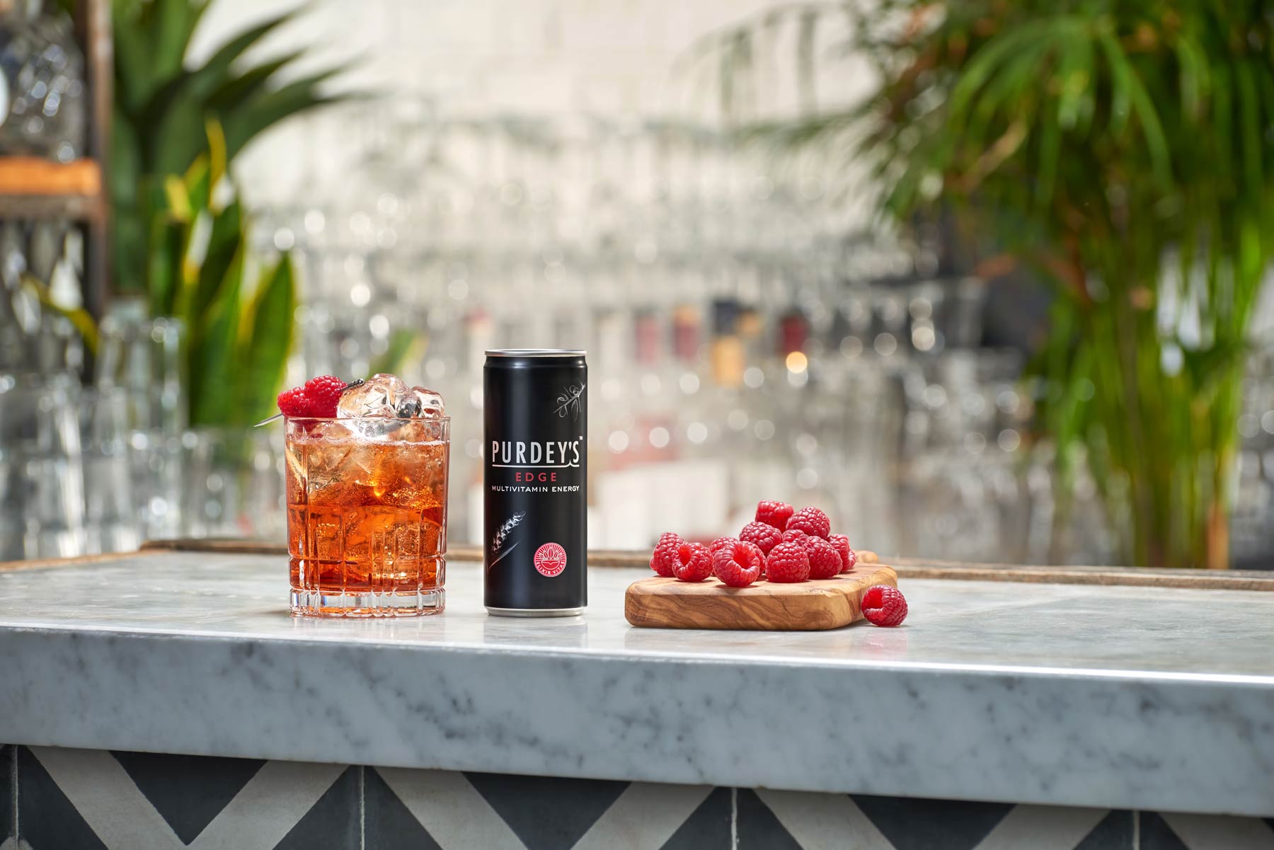 Cocktail on a bar top photographed on location by London drinks photographer WarrenRyley