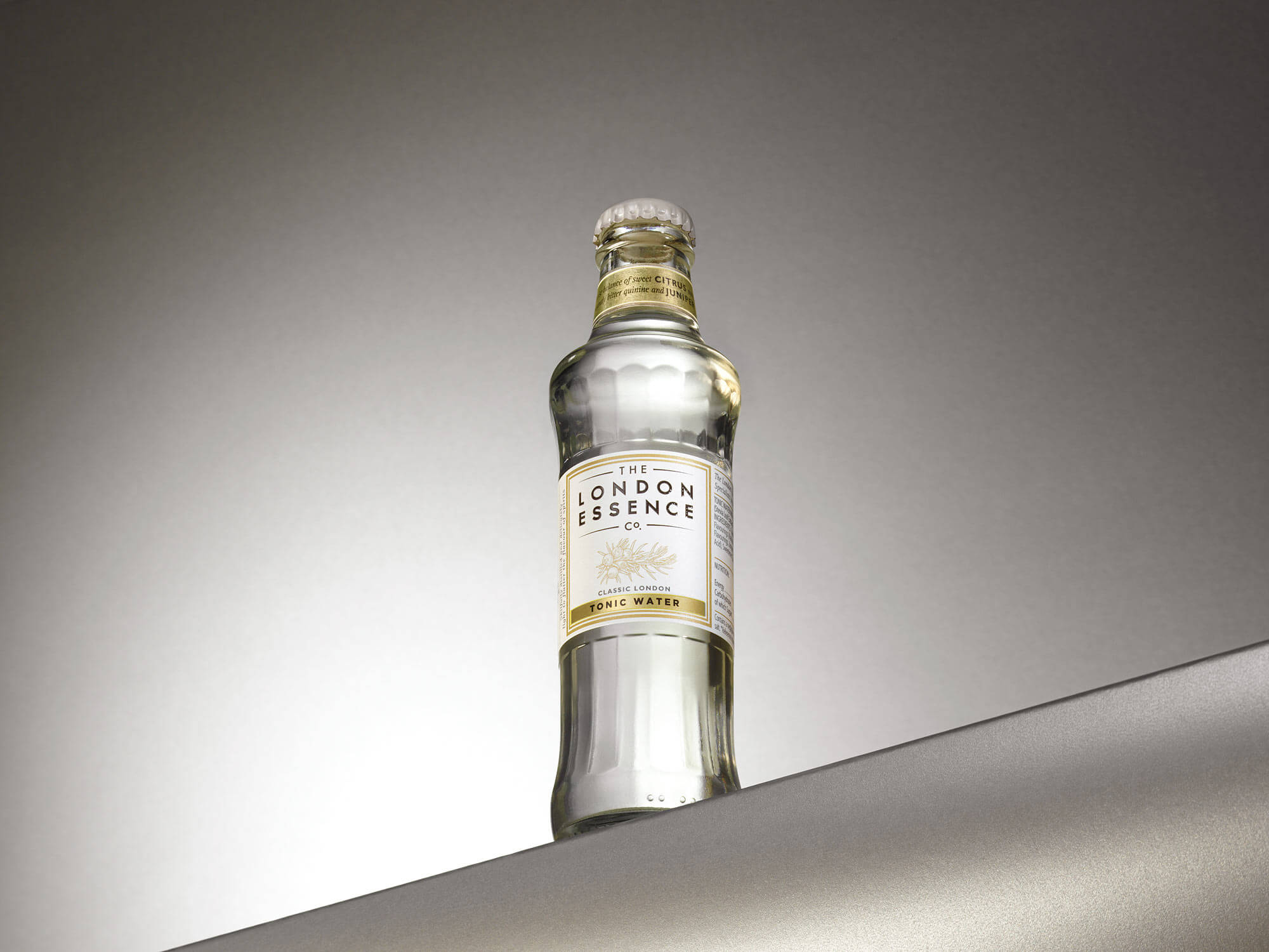 London Essence Company tonic bottle by London based drinks photographer Warren Ryley