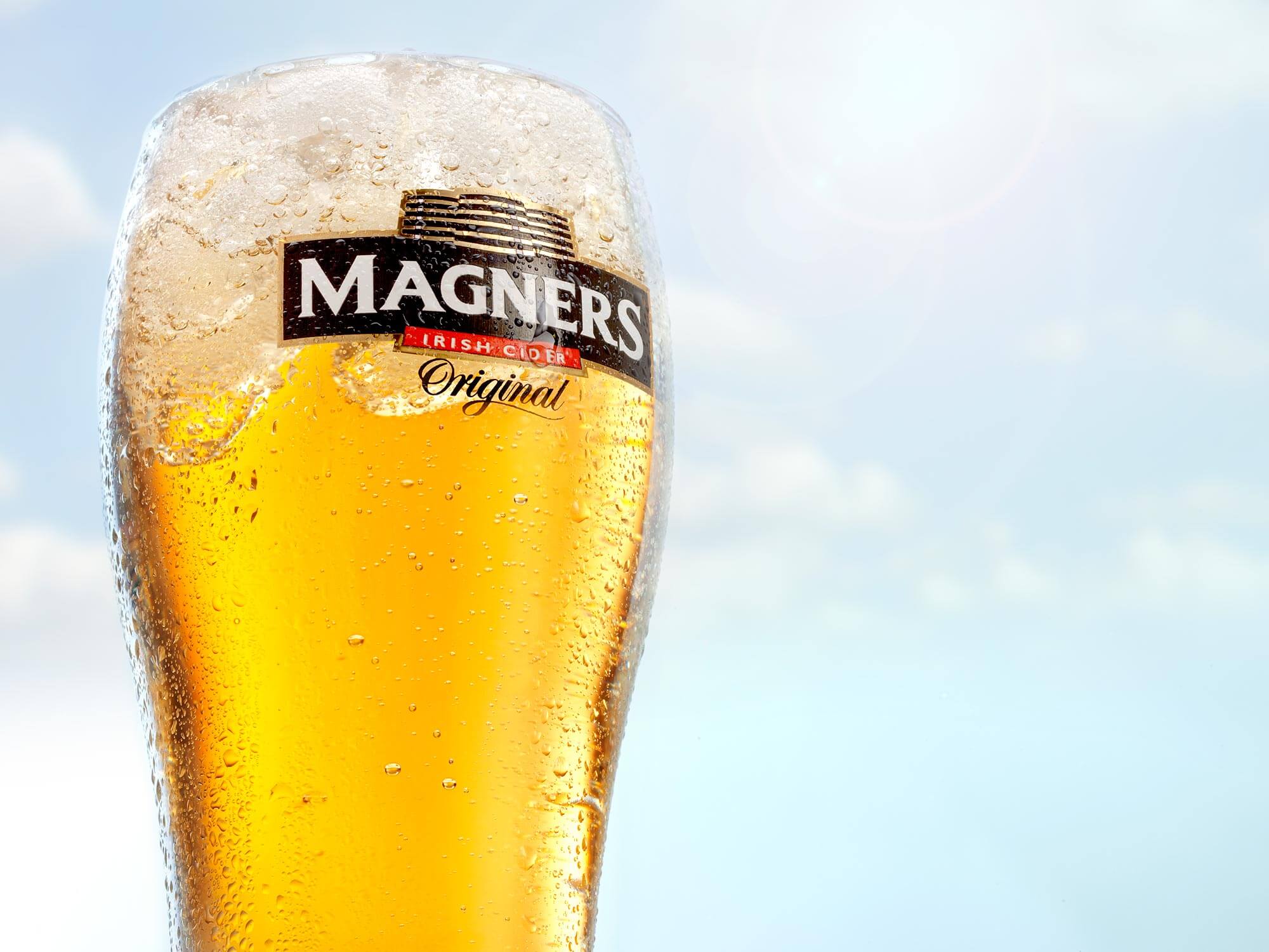 Magners Irish Cider pint photography by London based drinks photographer Warren Ryley