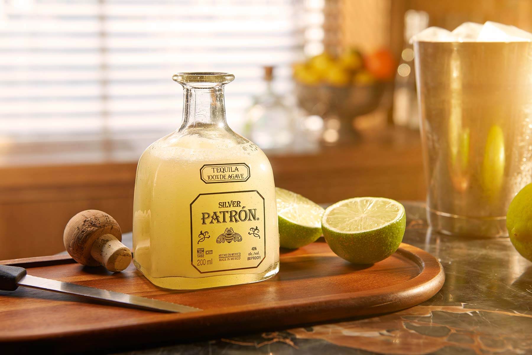 Patron Tequila advertising photography shot on location in London by drinks photographer Warren Ryley