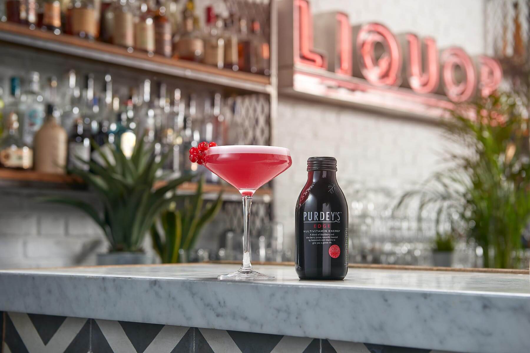 Cocktail on a bar top photographed on location by London drinks photographer WarrenRyley