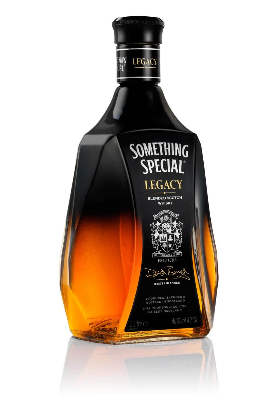 Packshot of Something Special Whisky bottle by London studio photographer Warren Ryley
