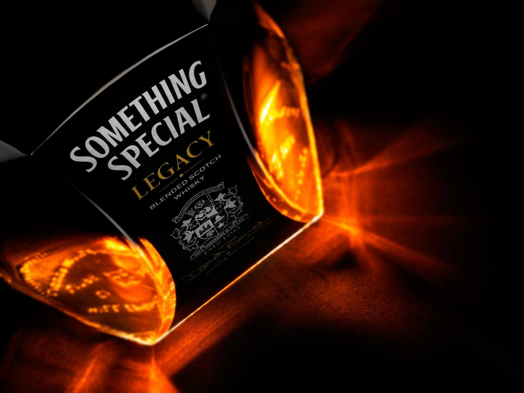 Something Special Legacy bottle detail image shot by London drinks photographer Warren Ryley
