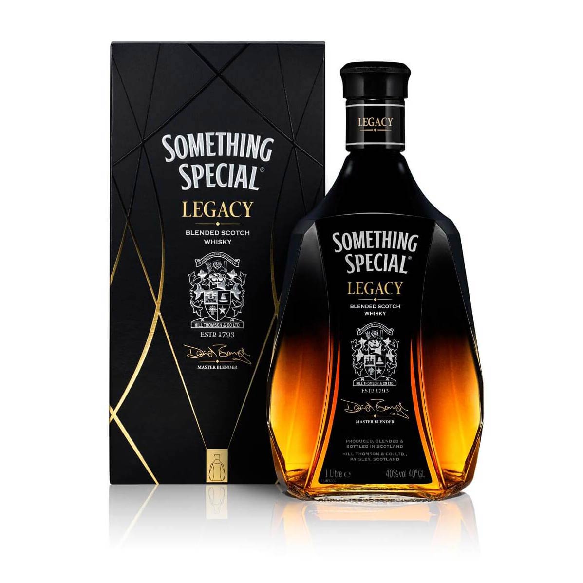 Packshot of Something Special Whisky and carton by London studio photographer Warren Ryley