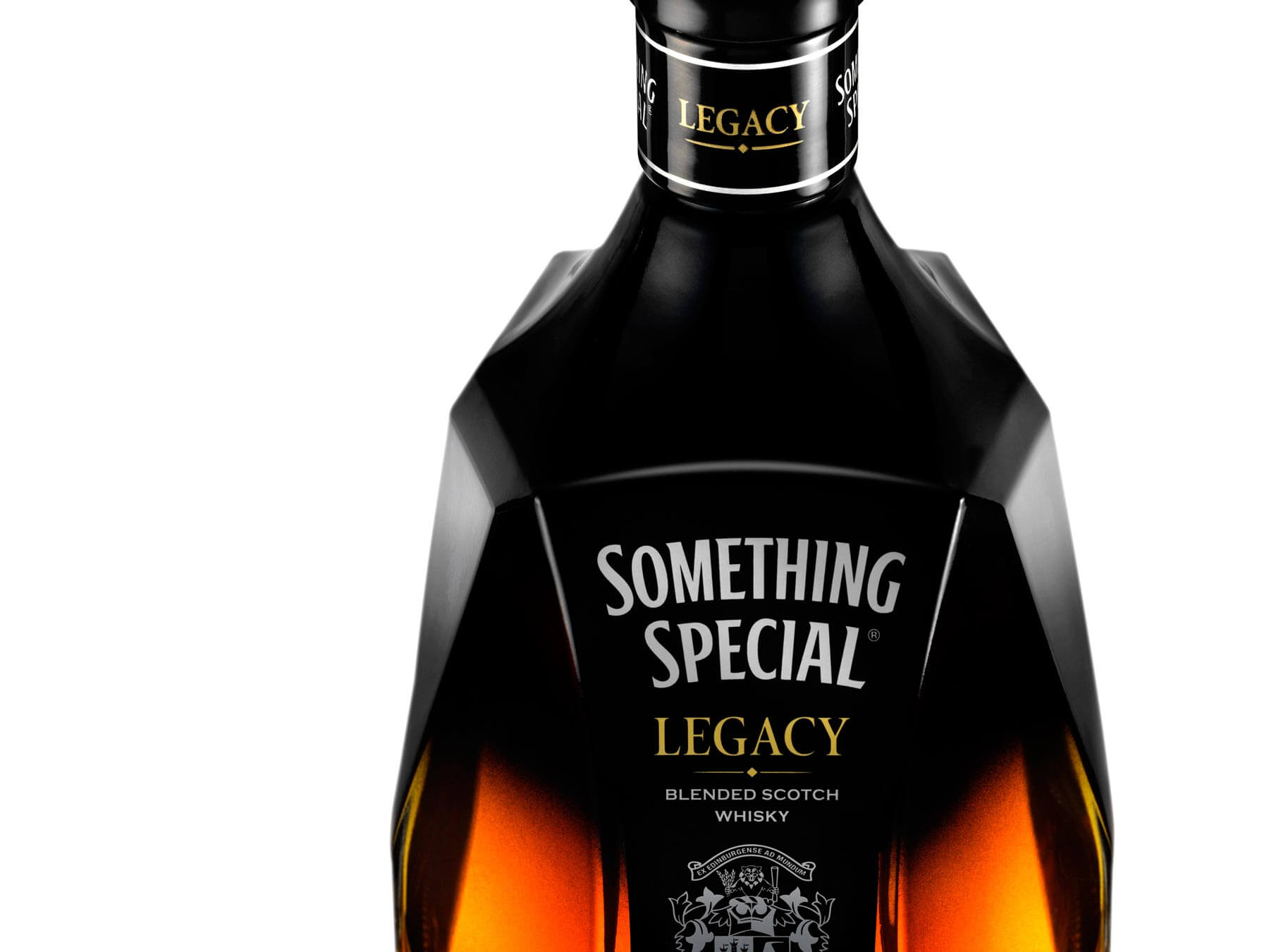 Bottle detail of Something Special Whisky by London drinks photographer Warren Ryley