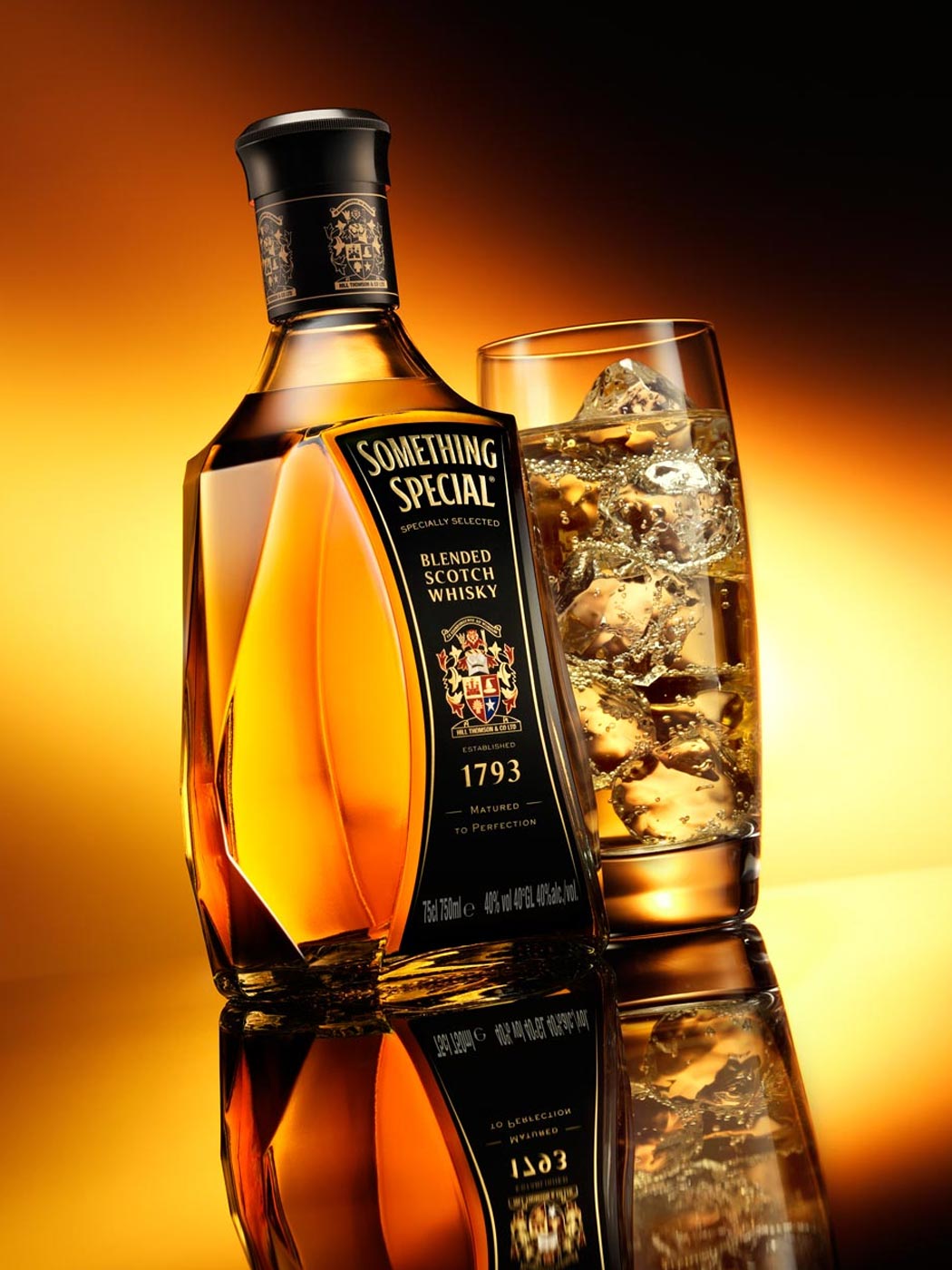 Something Special whisky bottle photography created in London studio by drinks photographer Warren Ryley