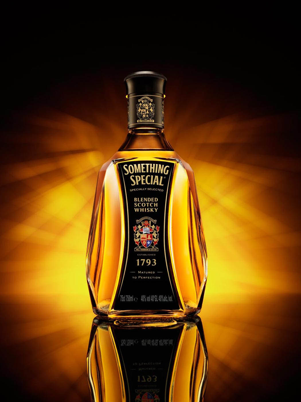 Something Special whisky bottle photography created in London studio by drinks photographer Warren Ryley
