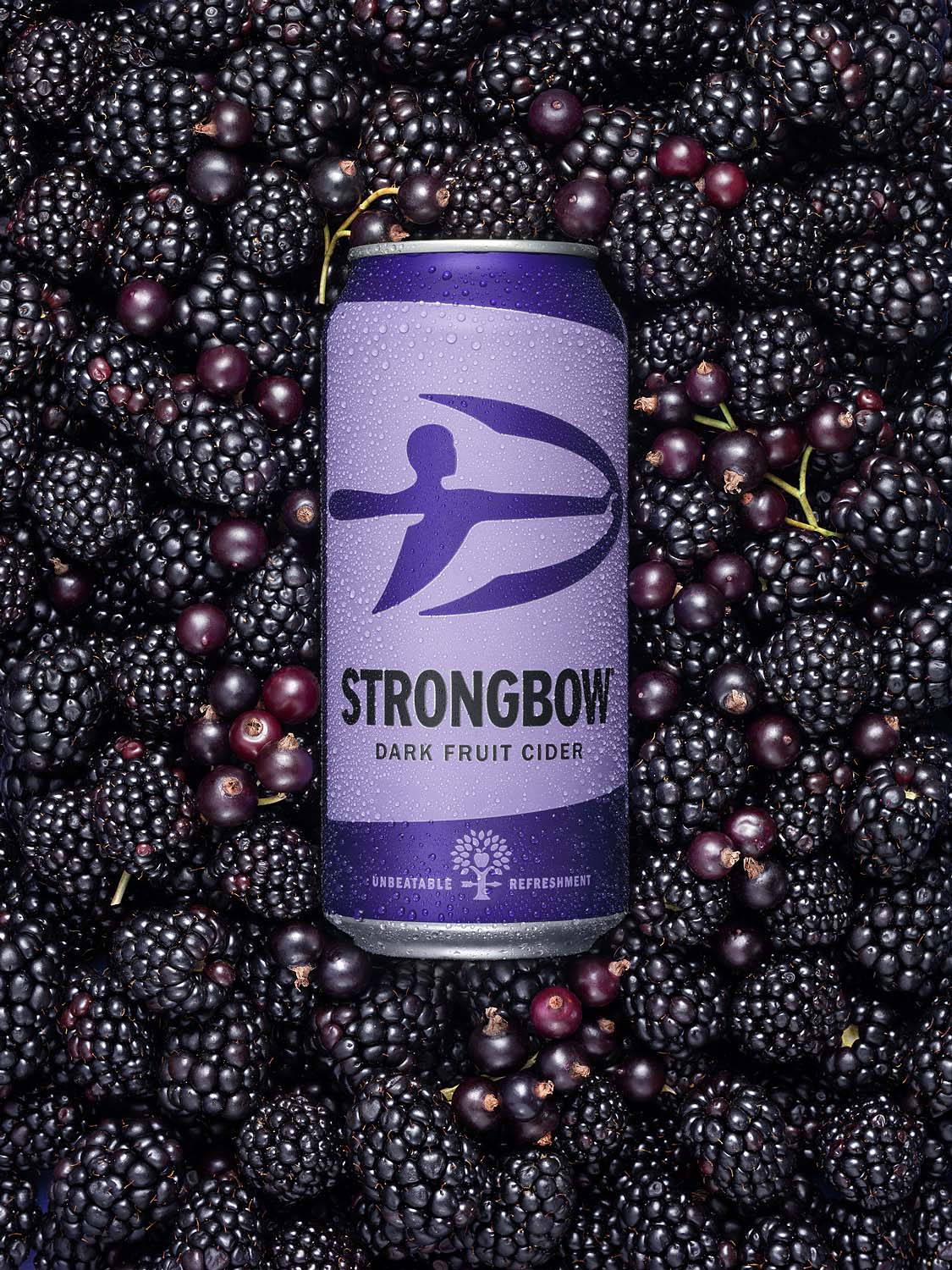 Strongbow Dark Fruit cider advertising photography by London drinks photographer Warren Ryley
