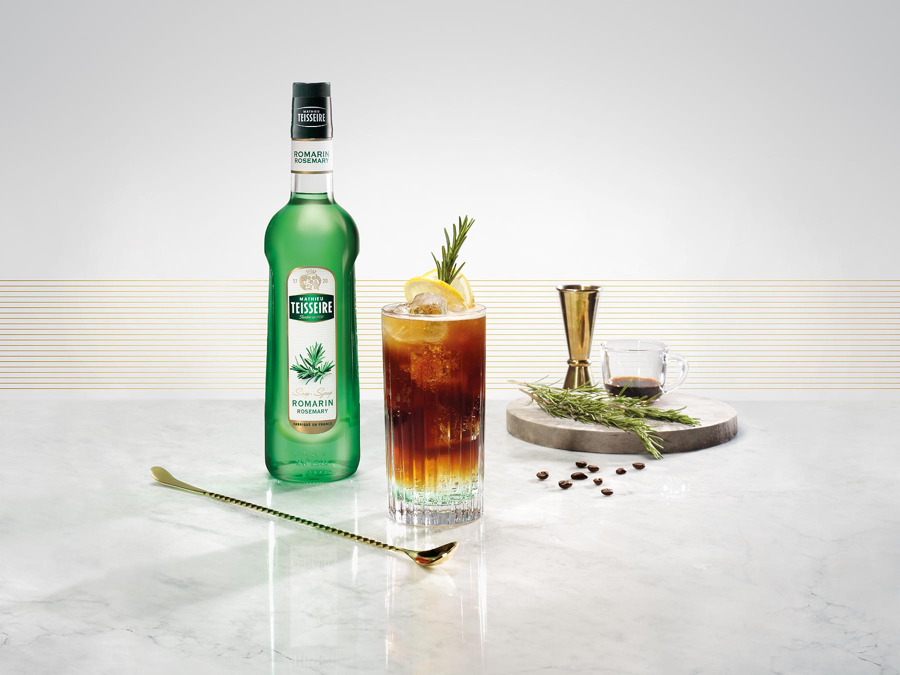Teisseire Syrup advertising photography by London drinks photographer Warren Ryley