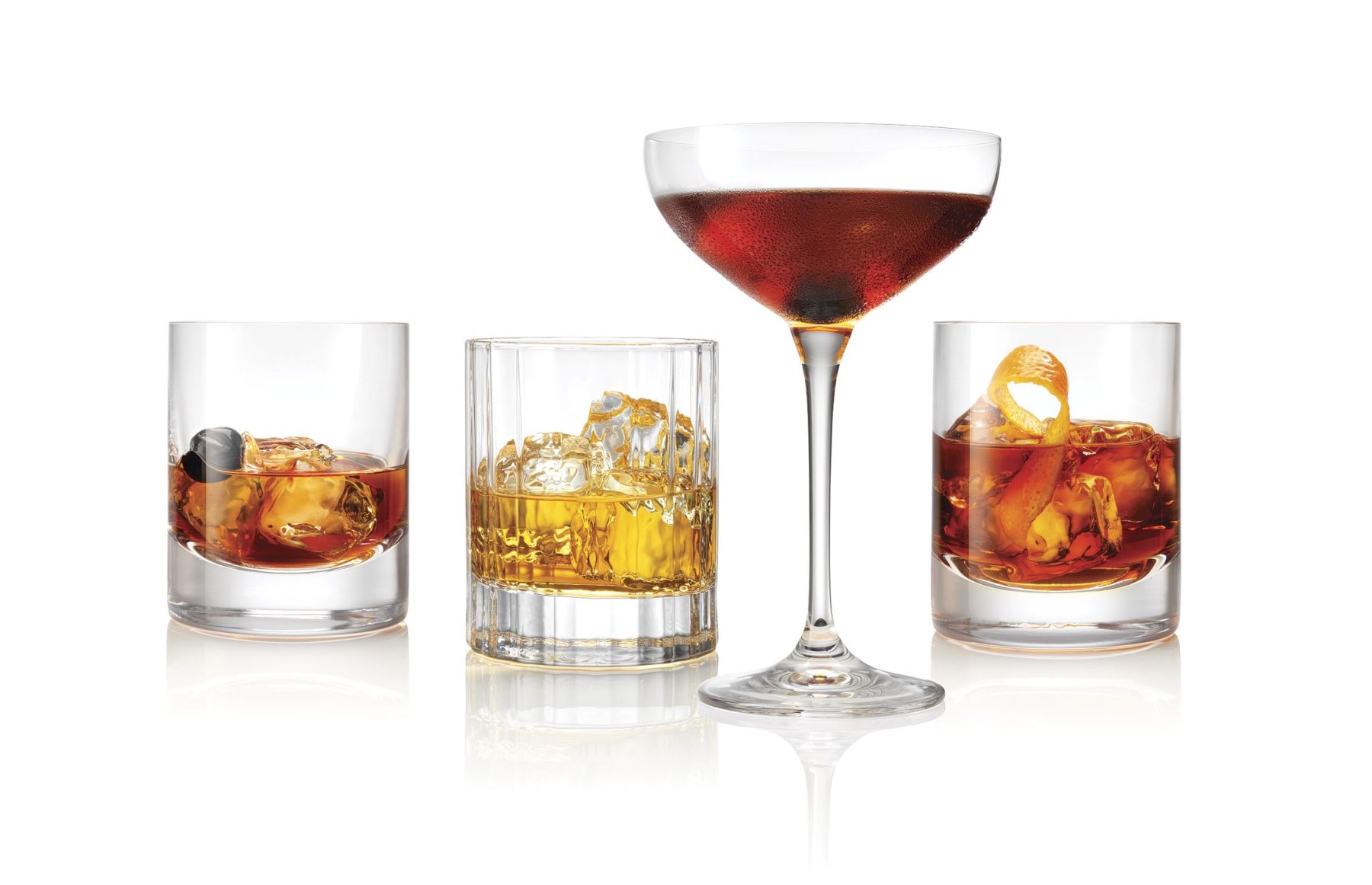 Group image of whisky cocktails shot by London drinks photographer Warren Ryley