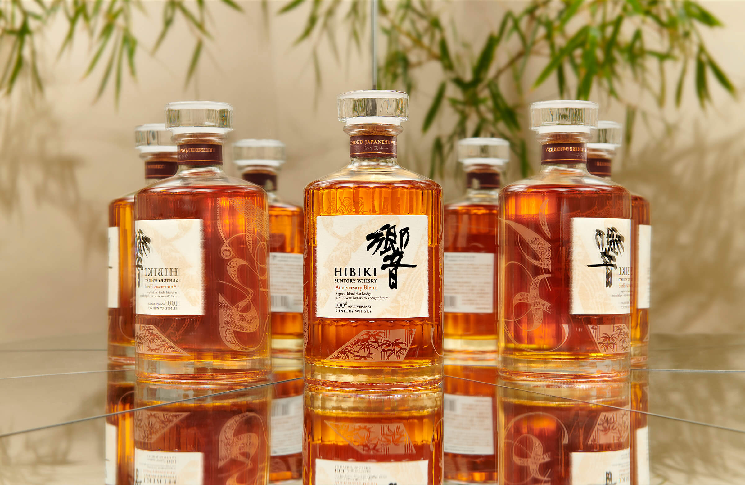 Hibiki Whisky Anniversary bottle shot in London photography studio by drinks photographer Warren Ryley